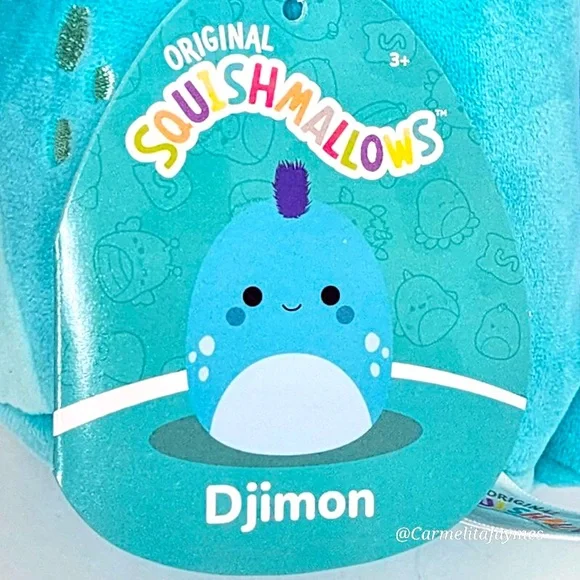 DJIMON 🦎 Blue Spotted Iguana Original Squishmallows By Kellytoy NWT - Picture 3 of 8